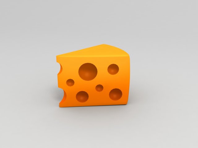 3d cheese Model 3D .c4d .max .obj .3ds .fbx .stl .blend 