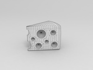 3d cheese Model 3D
