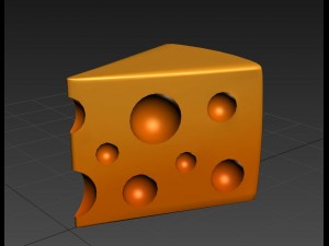 3d cheese Model 3D