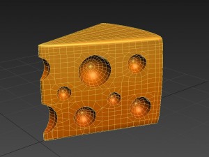 3d cheese Model 3D