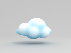 3d cartoon cloud model Model 3D