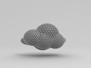 3d cartoon cloud model Modello 3D