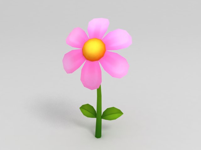 flower model 3D Model .c4d .max .obj .3ds .fbx .stl .blend 