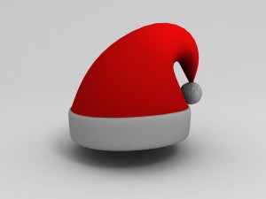 santa hat 3D मॉडल