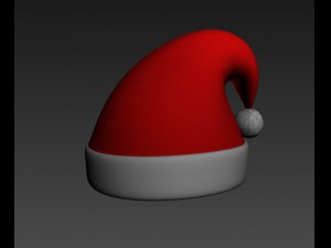 santa hat Modelo 3D