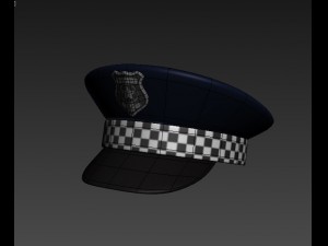 police hat 3D Model