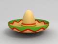 mexican hat Modello 3D