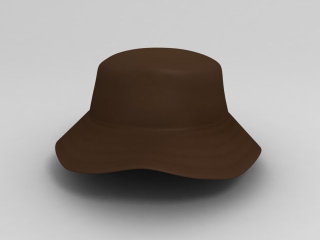 3d fishing hat model 3D Model .c4d .max .obj .3ds .fbx .stl .blend 