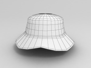 3d fishing hat model 3D Model