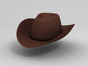 3d cowboy hat 3D Model