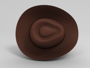 3d cowboy hat 3D Model