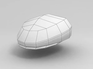 3d beret hat model 3D Model