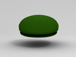 3d beret hat model 3D Model