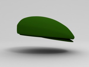 3d beret hat model 3D Model