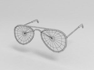 3d vintage sunglasses Modelo 3D