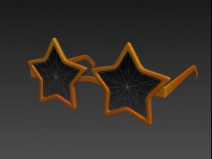 3d star sunglasses model Modelo 3D