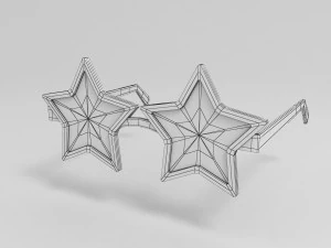 3d star sunglasses model 3D Model