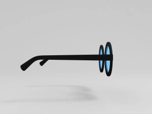 round glasses model 3D Model