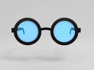 round glasses model Model 3D