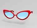 cat eye glasses Modelo 3D