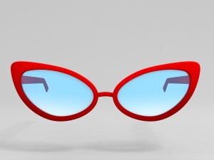 cat eye glasses Modèle 3D