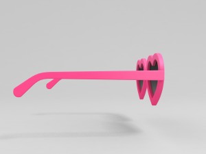 3d heart sunglasses 3Dモデル