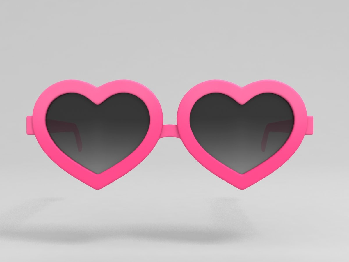 Pink heart sunglasses mirror clearance