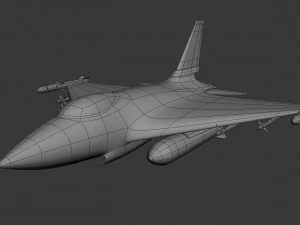 f16 fighter plane 3D Model