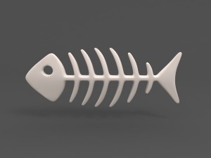 fish bone 3D मॉडल