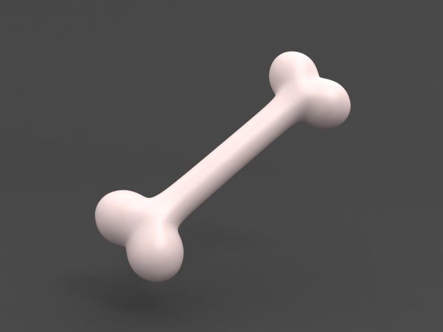 3d dog bone Modèle 3D .c4d .max .obj .3ds .fbx .stl .blend 