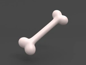 tulang anjing 3d Model 3D