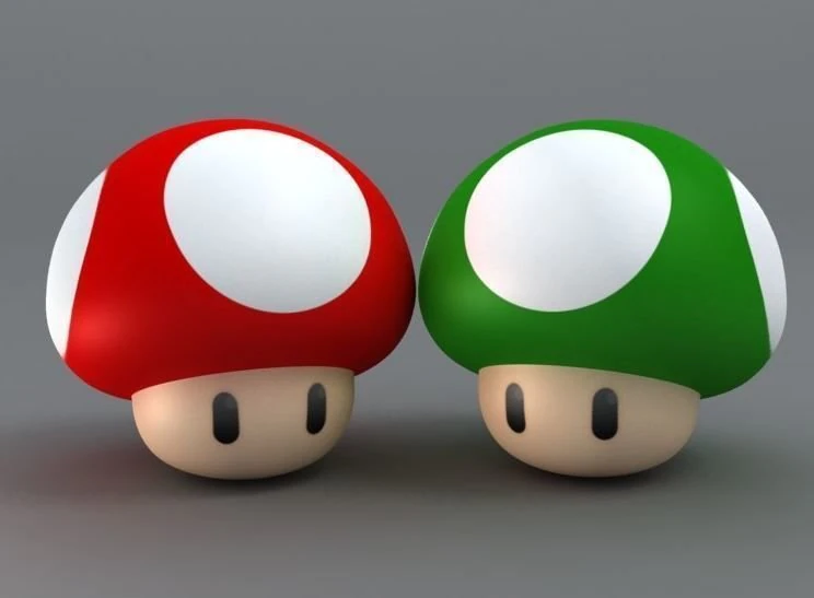mario mushroom 3D Model .c4d .max .obj .3ds .fbx .stl .blend 