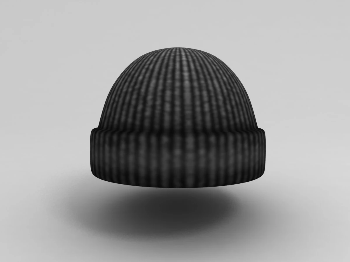 wool hat 3D Model .c4d .max .obj .3ds .fbx .stl .blend