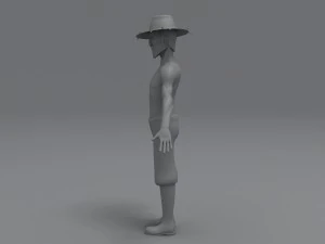 farmer man 3D Model