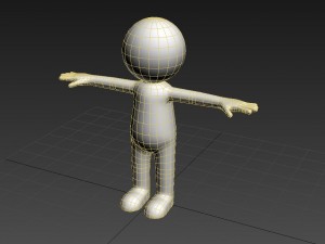 stickman white human Modèle 3D