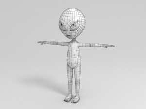 alien character 3D मॉडल