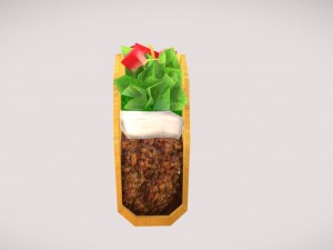 3d low poly taco Modello 3D