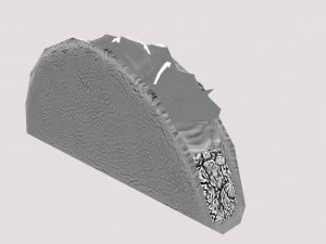 3d low poly taco 3D Model