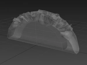 3d low poly taco 3D Model