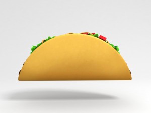 3d cartoon taco 3D Model