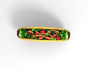 3d cartoon taco 3D Model