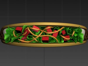 3d cartoon taco 3D Model