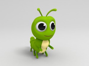 worm 3d 3D Model