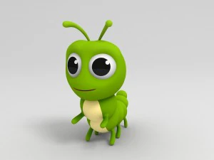 worm 3d 3D Model