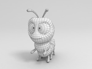 worm 3d 3D Model
