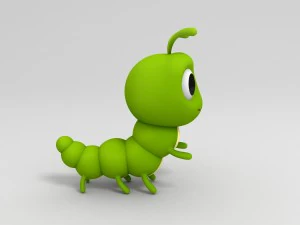 worm 3d 3D Model