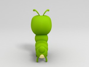 worm 3d 3D Model