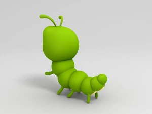 worm 3d 3D Model