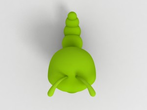 worm 3d 3D Model