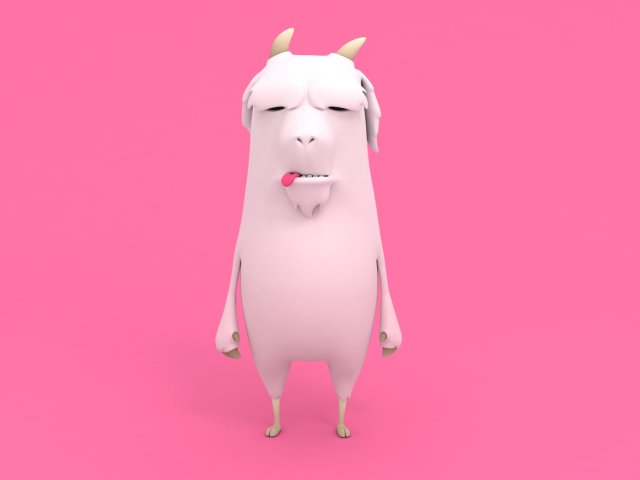 goat 3D मॉडल .c4d .max .obj .3ds .fbx .stl .blend 